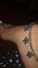 Tobillera de mariposa para mujer, cadena de tenis con diamantes de imitación, joyería para pie, tobillera de playa para verano