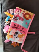 Libro de tela suave para bebés, juguete educativo Montessori para niños de 0 a 12 meses