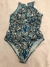 One-Piece Swimsuit Swim-Pool Push-Up Beach Print Women Net Female