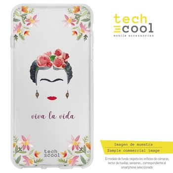 

FunnyTech®Silicone Case for Wiko Y80 l Frida transparent characters designs illustrations 1