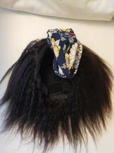 Brasileño peluca con diadema pelucas de cabello humano sin costuras completa máquina pelucas de cabello humano con la bufanda para las mujeres de pelo Remy Yepei pelo