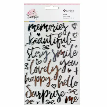 

CRZCrafter Foam Stickers Foil Design Scrapbooking Card making Journal embellishments decoration