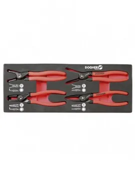 

DOGHER 220X-080 B. COMB.1/4 4 PLIERS SEEGER PRO 180MM