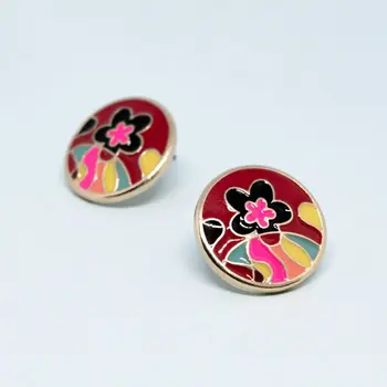 

Earrings jewelery, pendant on the chain Flower (Lock-carnations, jewelery alloy, multi-colored) 52512