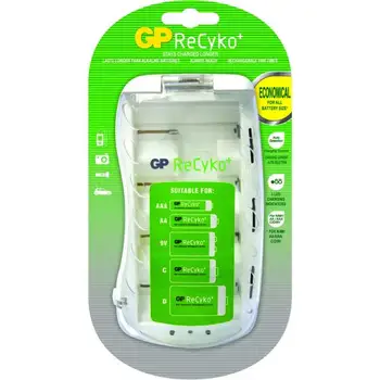 

GP ReCyko + PB19GS 9v Batteries, AA,AAA,C,D