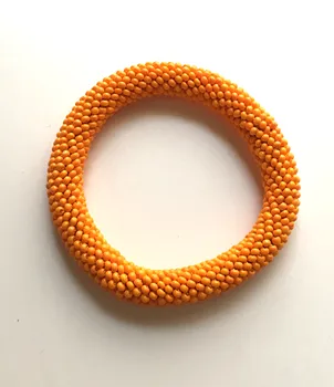 

Pafuli Hand-Knitted Bohemian Beads Bracelets Orange