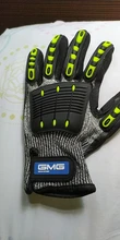 GMG-guantes de trabajo de seguridad TPR, resistentes al impacto, antigolpes, mecánicos, resistentes al impacto