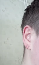 Pendientes de moda de las mujeres brazalete Chic no piercing para cartílago oreja Clip-Clip en aretes Clip de hombres de 1 pieza