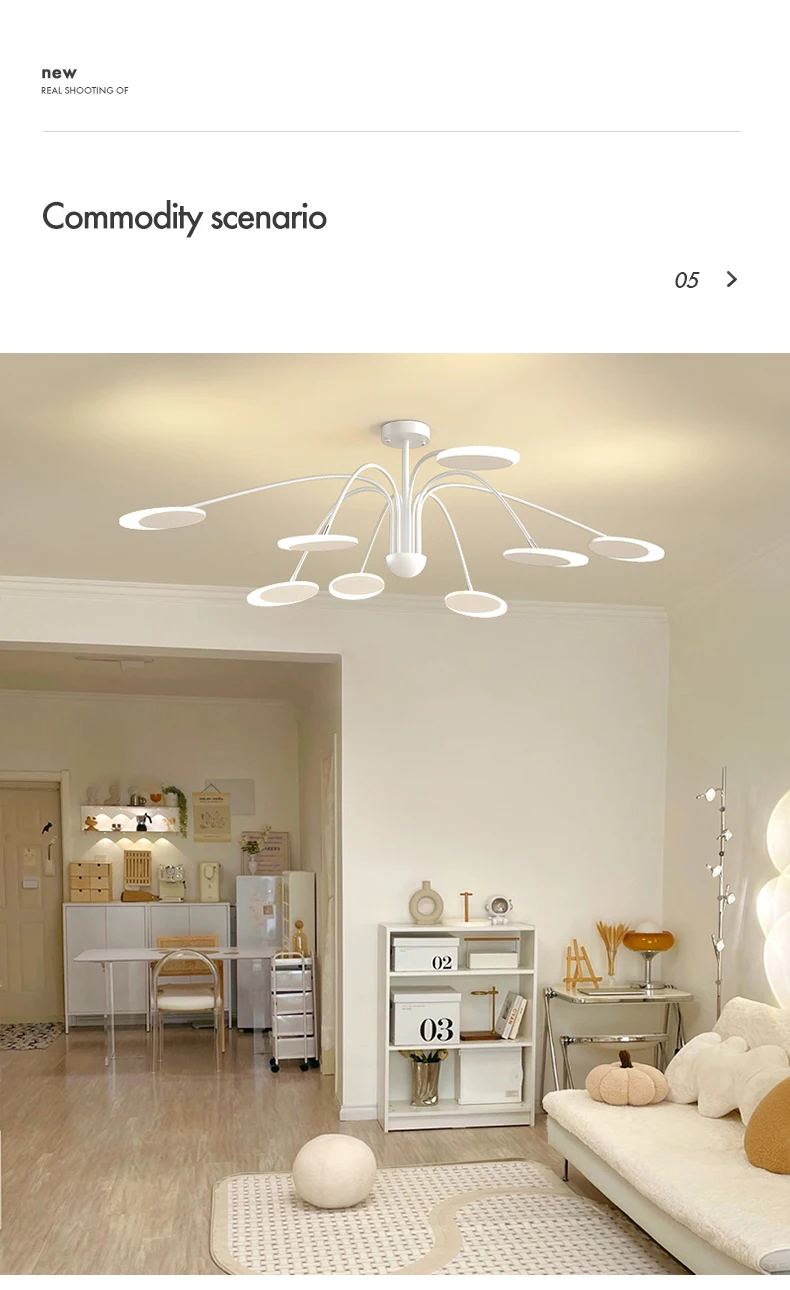 Modern LED Ceiling Chandeliers for Living Room White Simple Hall Minimalist Hanging Lights Luxury Lamps For Bedroom Dining Room bubble chandelier