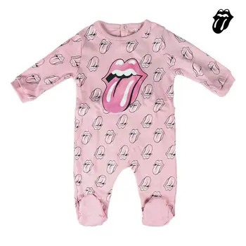

Baby's Long-sleeved Romper Suit The Rolling Stones Pink