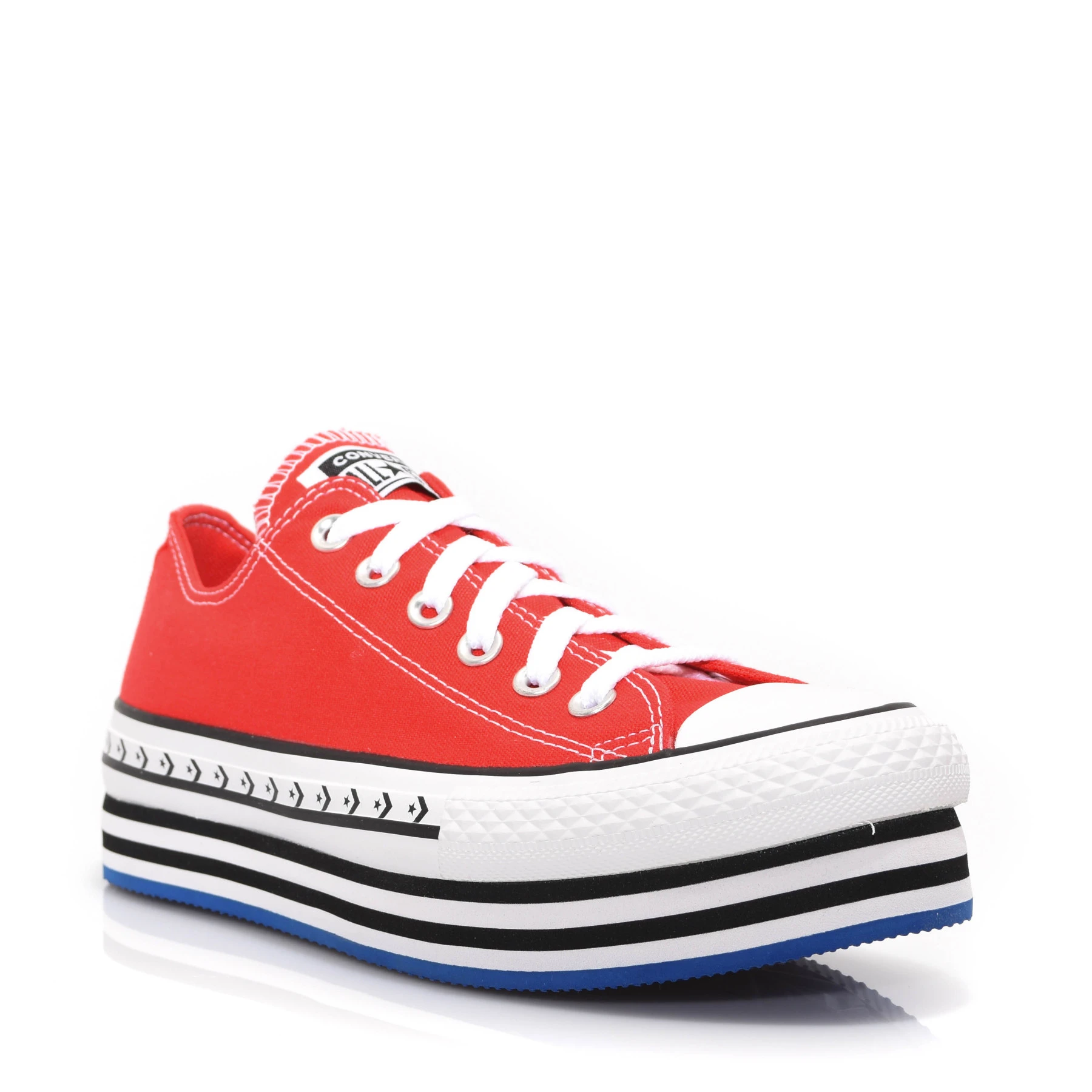 Converse rouge a plateforme Clearance
