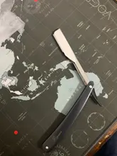 Afeitadora Manual profesional de borde recto, maquinilla de afeitar afilada de acero inoxidable, afeitadora plegable con cuchilla, herramienta de afeitar recta