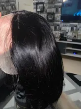 Bob corto peluca recta T malla con división 100% pelucas de cabello humano para las mujeres negras Natural peluca brasileña Remy Pre cierre desplumado pelo