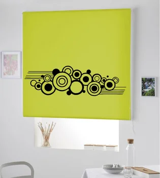 

Blind Iroa roll with drawing/Circles Abstract! ROLLER BLINDS TRANSLUCENT! (PISTACHIO 100X175)