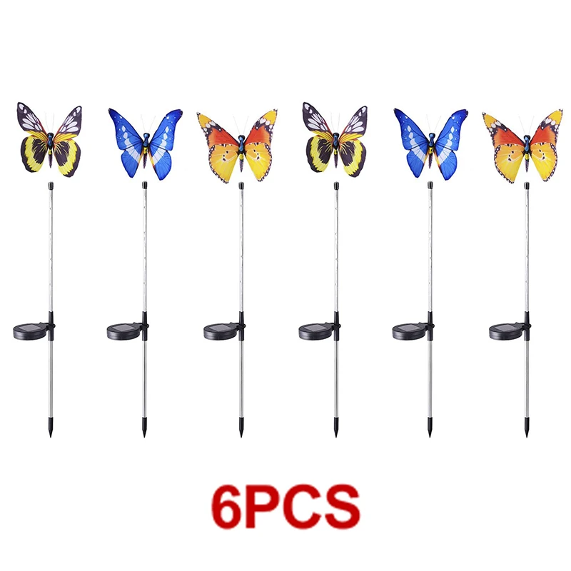 solar pathway lights Solar Garden Light Colorful Butterfly Lights Waterproof Led Light Outdoor Decoration For Yard Lawn Lamp Patio Pathway Lights solar garden lights decorative Solar Lamps