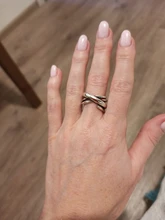 Plata Vintage Bohemia Color geométrico Irregular Anillos para las mujeres boda ajustable antiguo declaración Anillos