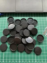 Bases Redondas de Plástico para juegos, miniaturas y otros juegos de guerra, 40 Uds., 25mm