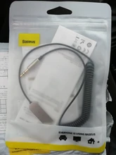 Baseus-Adaptador AUX Bluetooth, cable dongle para coche, conector de 3.5mm, 5.0 4.2, AUX Bluetooth 5.0 4.2, receptor y transmisor de audio y música