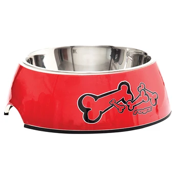 

Rogz dog bowl large, 220*75mm red dice, 700 ml