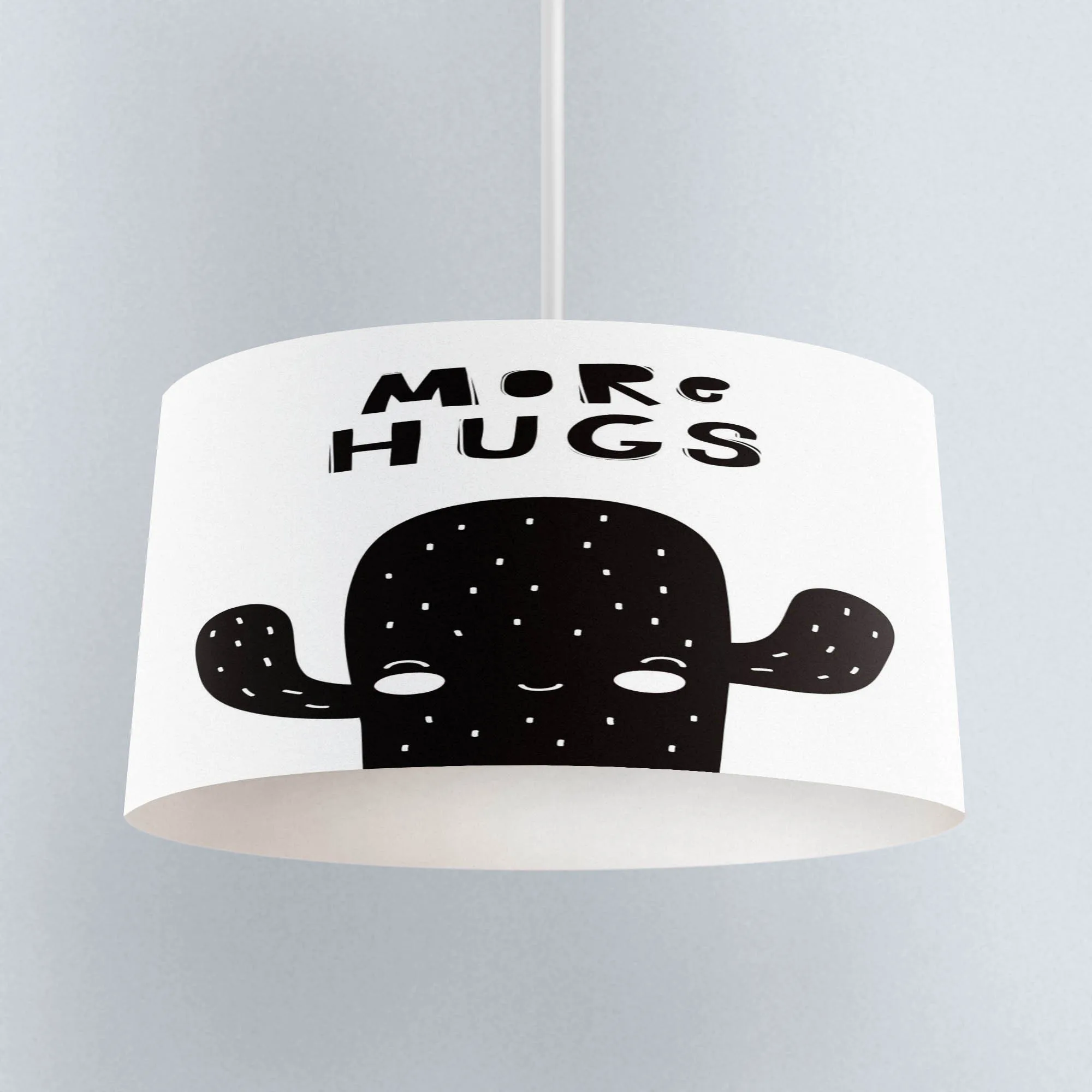 Еще черный белый цвет кактус более Hug скандинавский печати шелковой ткани дети