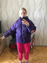 Winter Women Jackets Coat Parkas Padded-Down Print Female Cotton Hooded Warm HOT Letter