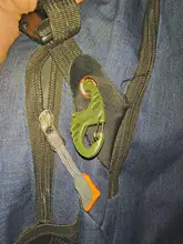 Molle-cincha quickdraw con grillete, mosquetón, mochila a presión, cierre de hebilla con forma de eslabón, Grimlock, para exteriores, acampada, montaña