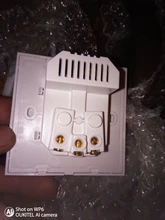 Coswall-Enchufe de pared con puerto USB, toma de corriente de 16A tipo europeo dual, para carga de 5V y 2.1A, con indicador LED, panel gris, negro, blanco o dorado