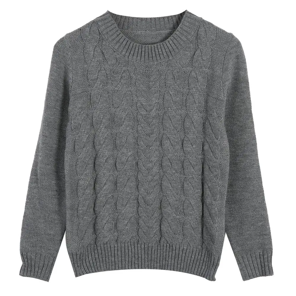 Womens Wool Blend Sweaters Ladies Winter Twist Knitted Jumper Pullover Top Knitwear Bottoming Sweater Tunic jersey mujer