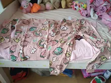 Conjunto de pijama de mangas largas de otoño para niños y niñas, ropa de algodón con dibujos animados, Tops y pantalones, 2 uds.