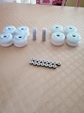 8 unids/set Aurora Flash de patinaje luminosa rueda para patinar en línea de formación de la PU de flor plana de luminosa 72mm 76mm 80mm