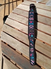 Dog-Collar Pitbull German Shepherd Reflective Nylon Padded Breathable Striped Large Medium