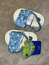 Zapatos de princesa con moño para niñas recién nacidas, sandalias antideslizantes de algodón de 0 a 18 meses para verano