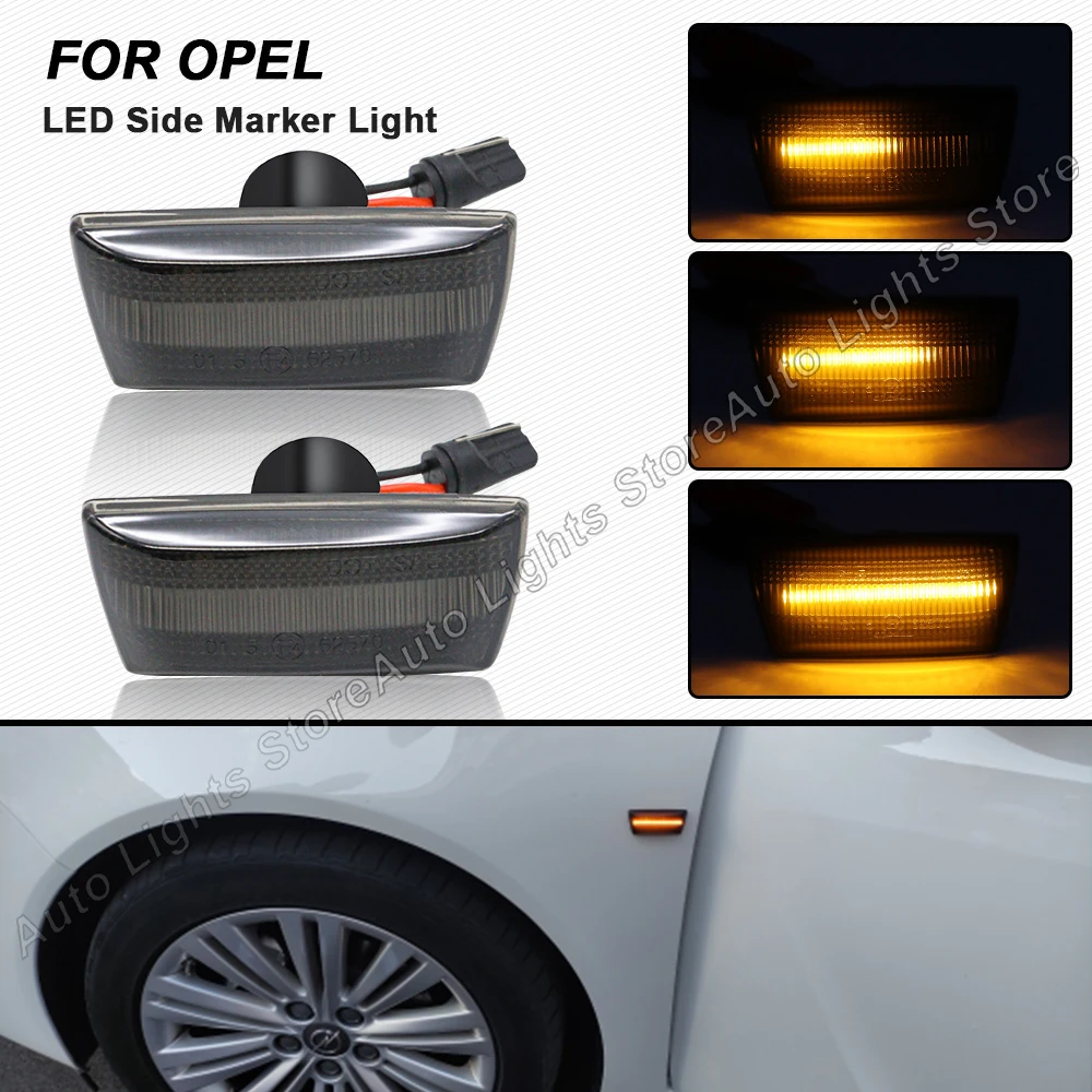 

2PCS LED Dynamic Sequential Blinker Turn Signal Lights For OPEL Astra H Zafira B Corsa D Insignia A Meriva B For Chevrolet Cruze