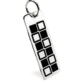 

Pendant 925 Sterling silver m reasons smooth square 3,1cm. [AB3542GR] -Customizable-RECORDING INCLUDED IN THE PRICE