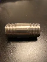 1-1/4-Threaded-Pipe-Fittings Water-Connection Stainless-Steel Male-X-Male SS304 1-3/8-