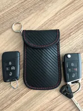 Caja bloqueadora de señal de llave de coche, Faraday Cage Fob Pouch, bolsa de bloqueo RFID sin llave