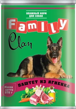 

Clan family canned D/dogs 970g lamb pate 6 PCs