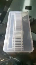 Caja de almacenamiento vacía de plástico para brocas de uñas, caja de exhibición transparente para brocas, cortador de fresado de 30 agujeros, accesorios organizadores, herramienta LAB5, Uds.