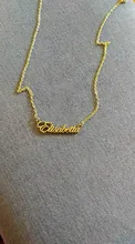 Collar de acero inoxidable personalizado con nombre, gargantilla de oro con letras personalizadas, colgante con placa, regalo