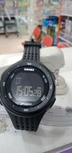 SKMEI-Reloj digital con pantalla led para hombre, pulsera impermeable con cronógrafo, calendario y alarma, de diseños deportivos y estilo masculino, modelo 1219