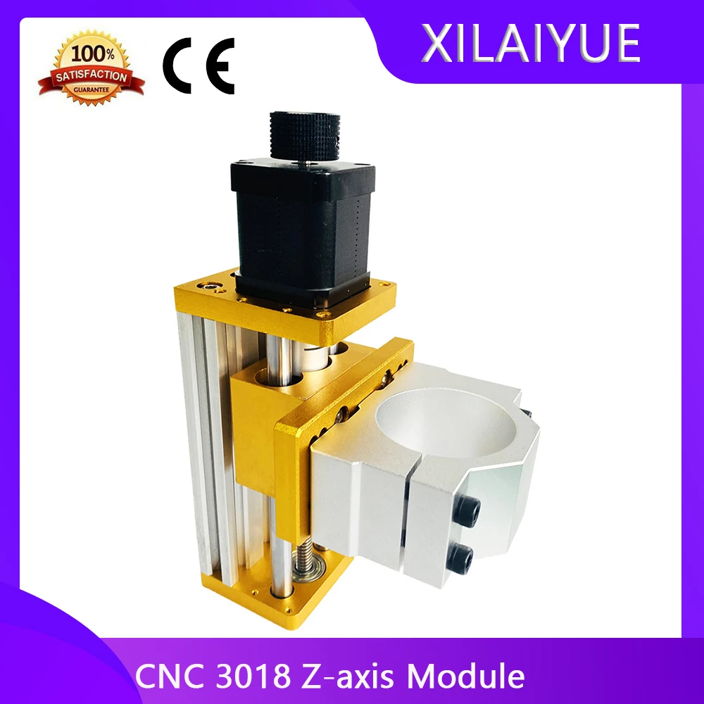 CNC Aluminum Z-Axis Sliding Table And Spindle Hole 52mm Fixture And