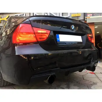 

For BMW 3 Series E90 M Performance Rear Bumper Diffuser ABS Plastic UNPAINTED