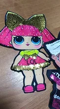 LOL surprise-pegatinas de ropa de muñecas para niñas, parche decorativo bordado para fiesta de cumpleaños
