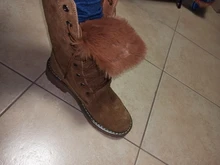 LEOSOXS-Botas de nieve de piel auténtica para mujer, zapatos cálidos de invierno, botines de plataforma de media caña, 41