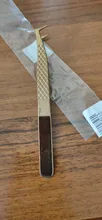 Pinzas de pestañas profesionales de acero inoxidable, 1 Uds., para extensión de pestañas, decoración dorada, pinzas antiestáticas, herramientas de maquillaje
