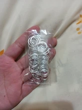 Clip Hoop Hair-Ring Braid-Tool Bead-Cuff Dreadlock Silver/rhodium 10mm 50pcs/Lot Circle