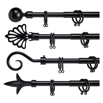 

Curtain Bar Gift Decor (5 x 123,5 x 5 cm) Black