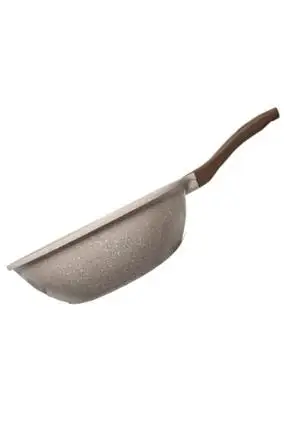 

Granit Nonstick iron casting black &pink color stylish 28cm woks
