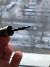 Lápiz Delineador de ojos líquido, negro, de secado rápido, suave, Lápiz Delineador de ojos a prueba de manchas, cepillo potenciador de párpados, 1 Uds.