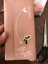 Cartera de mariposa con asa para la muñeca para mujer, funda de teléfono con sección larga, bolsillo para dinero, bolso de mano, tarjetero, 2021